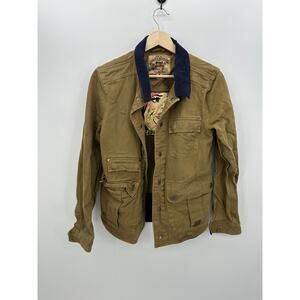 Seduka Brands Mens Brown‎ Snap Button Jacket Size S Grunge Biker Utility
